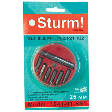 Набор бит (7 предметов) Sturm 1041-01-SS1