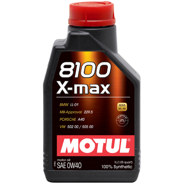 Синтетическое масло 8100 X-max SAE 0W40 1л MOTUL 104531