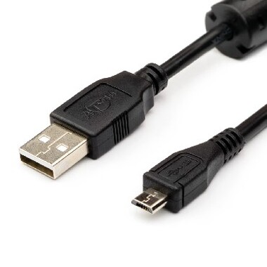 Кабель ATCOM (АТ9174) кабель USB 2.0 (AM/ Micro USB (5 pin) - 0,8 м (10)