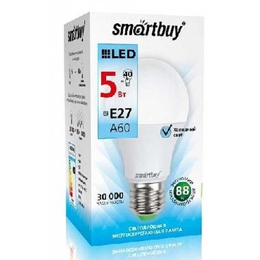Светодиодная лампа SMARTBUY A60-05W/4000/E27 (10)