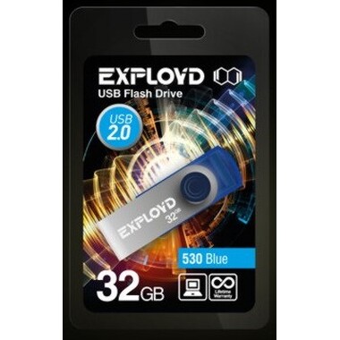 USB флэш-накопитель EXPLOYD 32GB 530 синий o-1073428