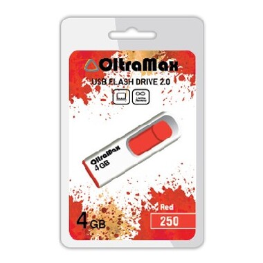 USB флэш-накопитель OLTRAMAX OM-4GB-250-красный