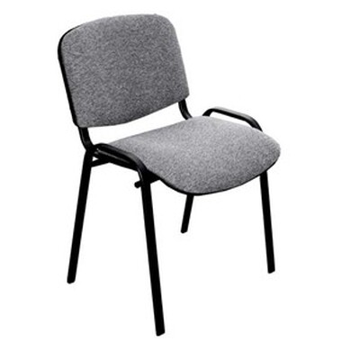 Стул OLSS стул ИЗО В-3 серый обивка - ткань износопрочная, рама окрашенная черной порошковой краской o-1127715