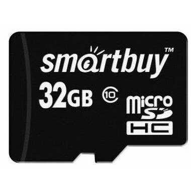 Карта памяти SMARTBUY MicroSDHC 32GB Class10 LE B32GBSDCL10-00LE