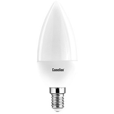 Светодиодная лампа 7Вт 220В Camelion LED7-C35/830/E14 12073