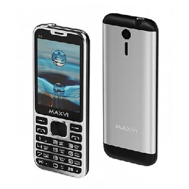 Мобильный телефон MAXVI X10 METALLIC SILVER (2 SIM) o-1210584