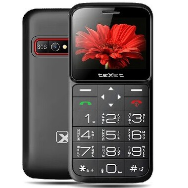 Мобильный телефон TEXET TM-B226 BLACK-RED (2 SIM)