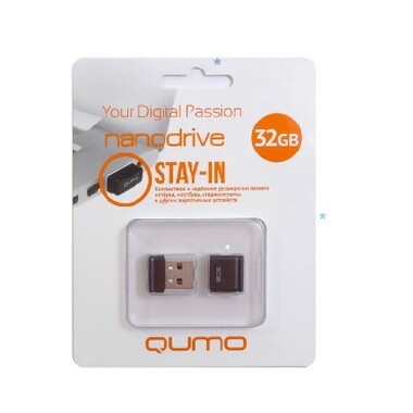 USB флэш QUMO (18332) 32GB Nano Black