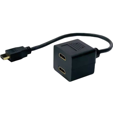 Разветвитель HDMI (19 pin male) to 2*HDMI (19 pin female), 25cm, ESPADA P124072