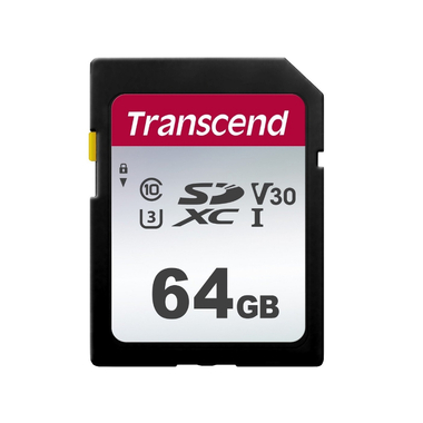 Карта памяти 64Gb - Transcend SDC300S SDXC Class10 UHS-I U3/V30 TS64GSDC300S (Оригинальная!)