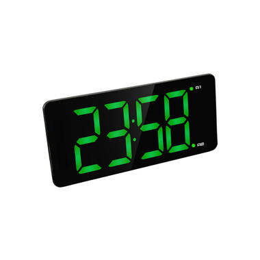 Настольные электронные часы-будильник BVItech BV-475GKx Green-Black