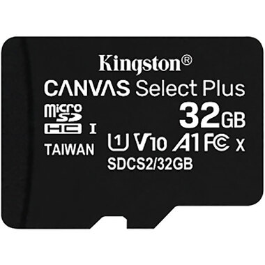 Карта памяти 32Gb - Kingston Micro Secure Digital HC Class10 UHS-I Canvas Select SDCS2/32GBSP