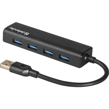 Хаб USB Defender Quadro Express USB 3.0 4-ports 83204