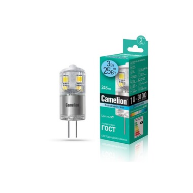 Светодиодная лампа Camelion LED3-G4-JD-NF/845/G4 13863