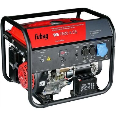 Бензиновый генератор FUBAG BS 7500 A ES, 220 В, 7.3кВт, с АКБ 641031