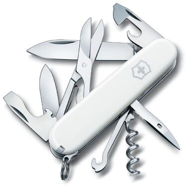 Складной нож Victorinox Climber, функций: 14, 91мм, белый , коробка картонная 1.3703.7