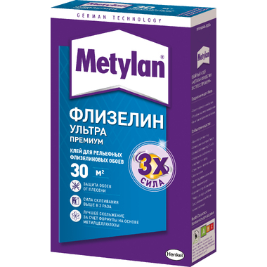Клей обойный МЕТИЛАН Флизелин Ультра Премиум 250г Henkel (611679)