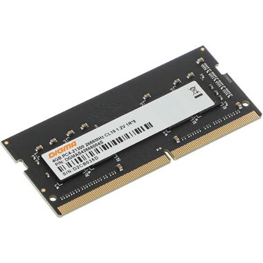 Оперативная память Digma DGMAS42666004S DDR4 -  4ГБ 2666МГц, для ноутбуков (SO-DIMM), Ret 1784260