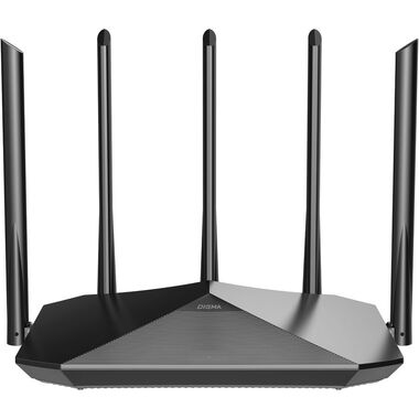 Wi-Fi роутер Digma DWR-AX1501,  AX1500,  черный 1870638