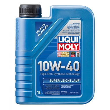 НС-синтетическое моторное масло LIQUI MOLY Super Leichtlauf 10W-40 1л 1928