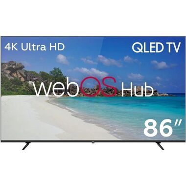 86" Телевизор QLED, 4K Ultra HD, черный, СМАРТ ТВ, WebOS BQ 86FSU02B