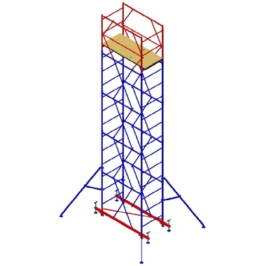 Вышка-тура МЕГА МЕГА-1 (Н=6,2 м) 483