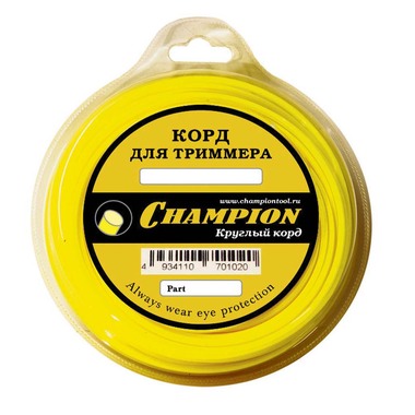 Корд триммерный Round (2.0 мм; 60 м; круглый) CHAMPION C5010