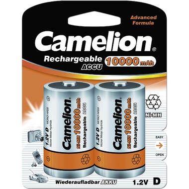 Аккумулятор Camelion 1.2В D-10000mAh Ni-Mh BL-2, 6185