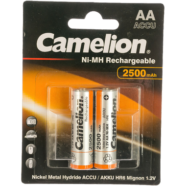 Аккумулятор Camelion 1.2В AA-2500mAh Ni-Mh BL-2, 6107