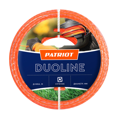 Леска Duoline (15 м; 2.4; скрученный квадрат; двухцветная) PATRIOT 805401161