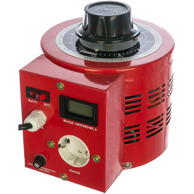 Лабораторный автотрансформатор SUNTEK ЛАТР 1000ВА RED диапазон 0-300 Вольт, 4А SK2.2_LTR1000RED 15762582
