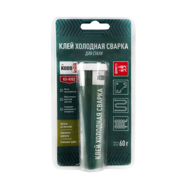 Клей холодная сварка для стали Kudo KU-H102, 60 г