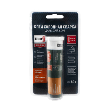 Клей холодная сварка для батарей и труб Kudo KU-H104, 60 г