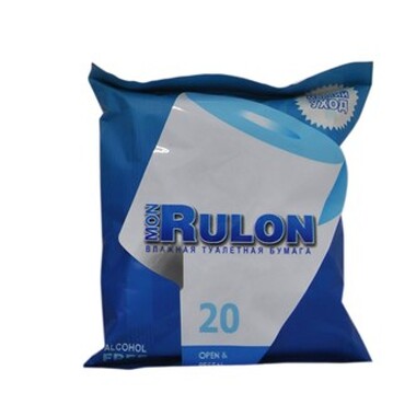 Влажная гипоаллергенная антибактериальная туалетная бумага АВАНГАРД MON RULON 18х18 см, 20 шт. MR-48123