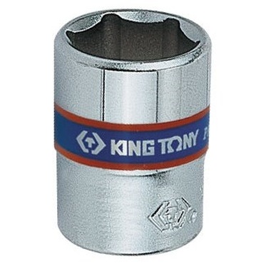 Головка торцевая стандартная шестигранная 1/4", 6 мм KING TONY 233506M