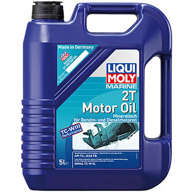Минеральное моторное масло для водной техники LIQUI MOLY Marine 2T Motor Oil 5л 25020