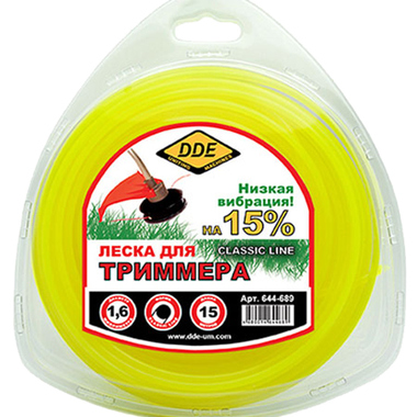 Корд триммерный Classic line (1.6 мм; 15 м; круг) DDE 644-689