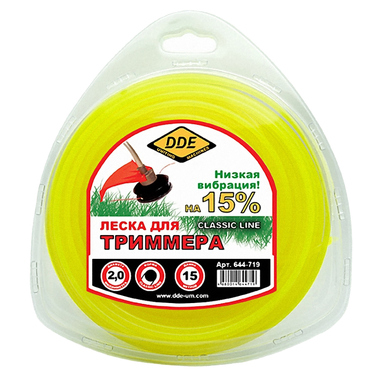 Корд триммерный Classic line (2.0 мм; 15 м; круг) DDE 644-719