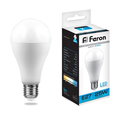 Светодиодная лампа FERON 25W 230V E27 6400K, LB-100 25792