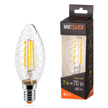 Лампа LED Wolta FILAMENT, 3000K, 25YCTFT7E14