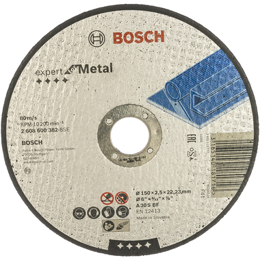 Диск отрезной по металлу 150х22 мм Bosch 2.608.600.382