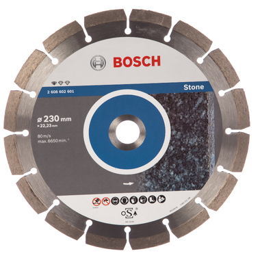 Диск алмазный отрезной Professional for Stone (230х22.2 мм) для УШМ Bosch 2608602601 2 608 602 601