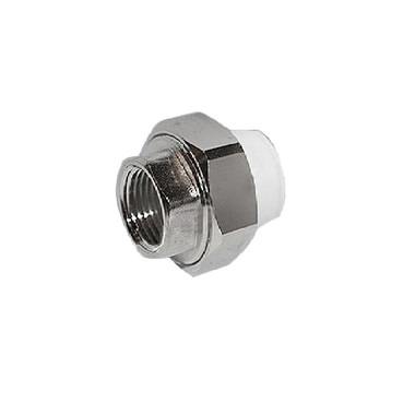 Муфта полипропиленовая разъемная PP-R 25 мм x 1/2"ВР белая VALFEX (10155115)