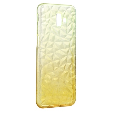 Чехол Krutoff для Samsung Galaxy J6 Plus SM-J610 Crystal Silicone Yellow 12259