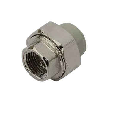 Муфта полипропиленовая разъемная PP-R 25 мм x 3/4"ВР серая VALFEX (00010155020Г)