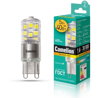 Светодиодная лампа Camelion LED5-G9-NF/830/G9 5Вт 220В 13704