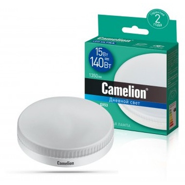 Светодиодная лампа Camelion LED15-GX53/865/GX53 15Вт 220В 13648