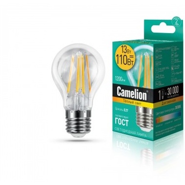 Светодиодная лампа Camelion LED13-A60-FL/830/E27 13Вт 220В 13716