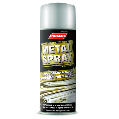 Аэрозольная эмаль PARADE METAL SPRAY R-3012 Хром эффект Лк-00001275