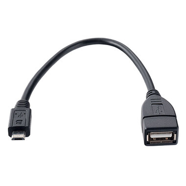 Кабель PERFEO USB2.0 A розетка - Micro USB вилка OTG длина 0.2 м U4202